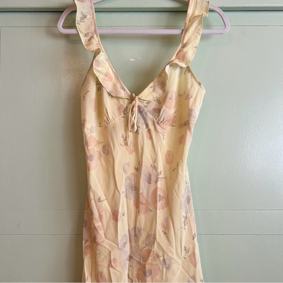 Realisation Par Light Yellow Floral Mini Dress - Picture 3 of 7